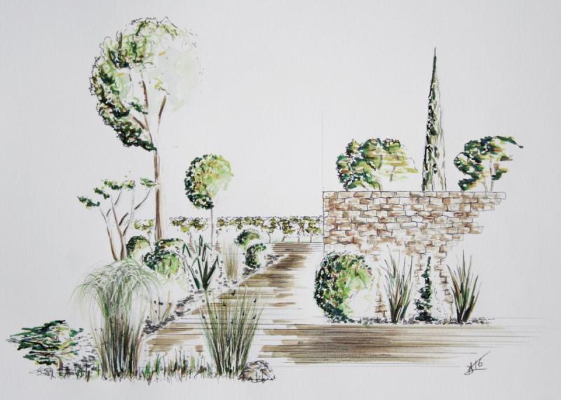 Ландшафтный скетчинг акварелью