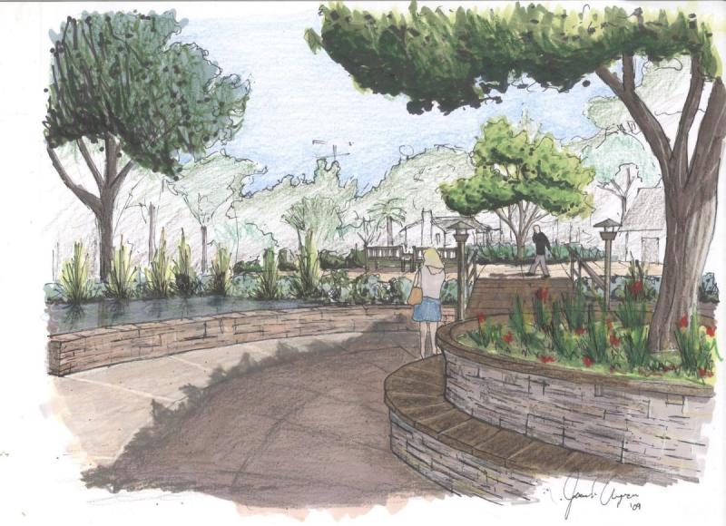 Ландшафтный парк рисунок