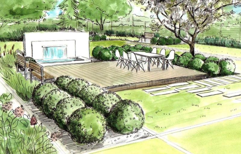 Sketchup планировка участка