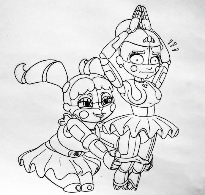 Раскраска ФНАФ 9 Фредди