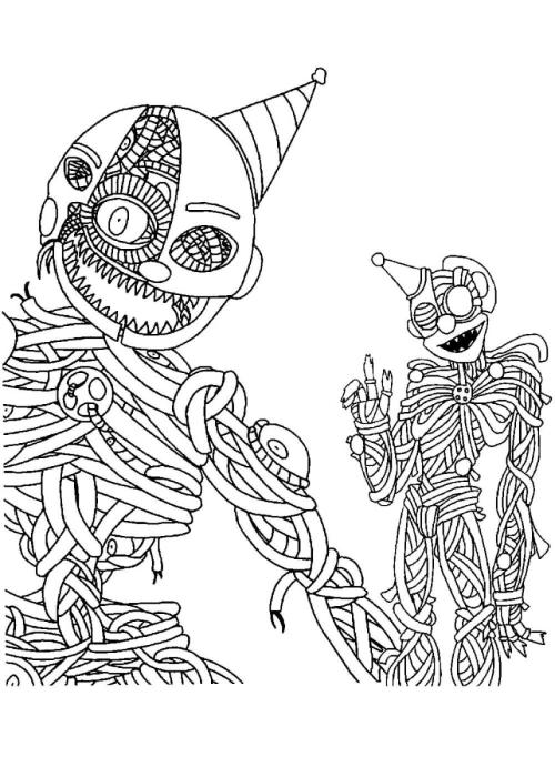 Раскраска Фредди балун бой