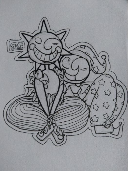 Раскраска ФНАФ 9