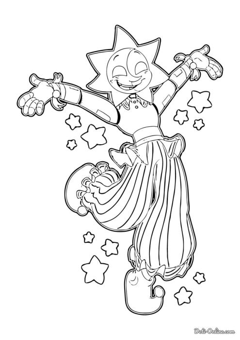 Полумесяц раскраска