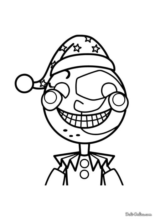 Раскраска из игры FNAF