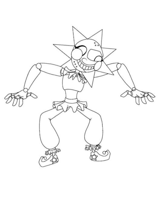 Фредди АНИМАТРОНИК раскраска