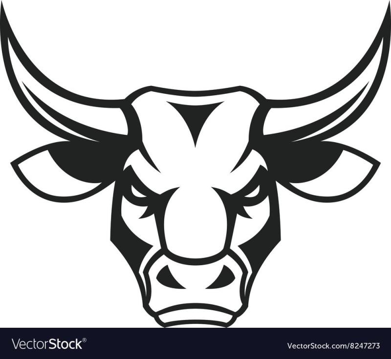 Минималистичный векторный бык
