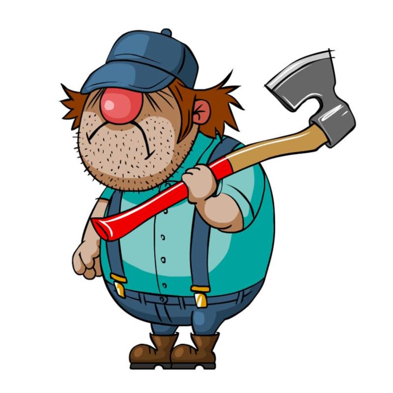 Лесоруб рисунок