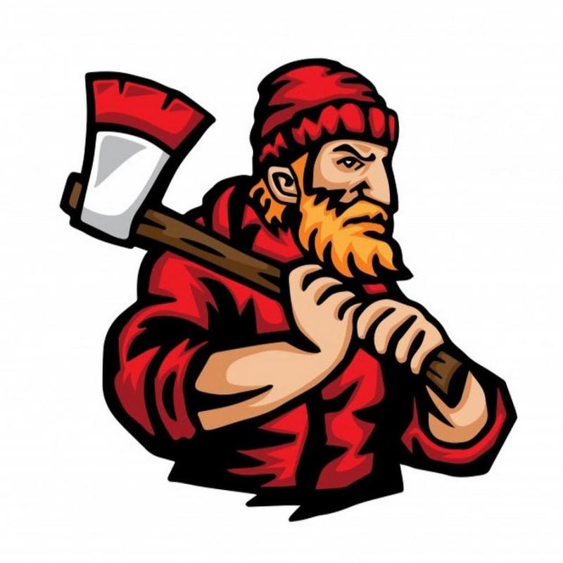 Лесоруб на прозрачном фоне