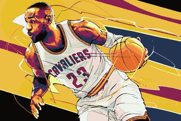 Баскетболист рисунок