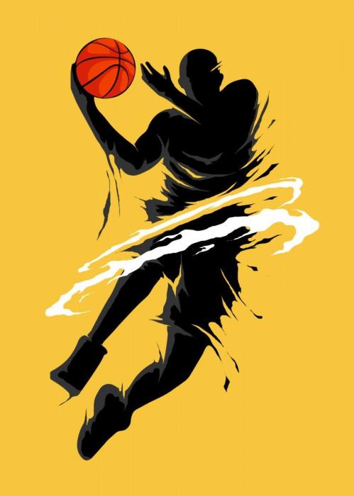 Майкл Джордан баскетболист рисунок