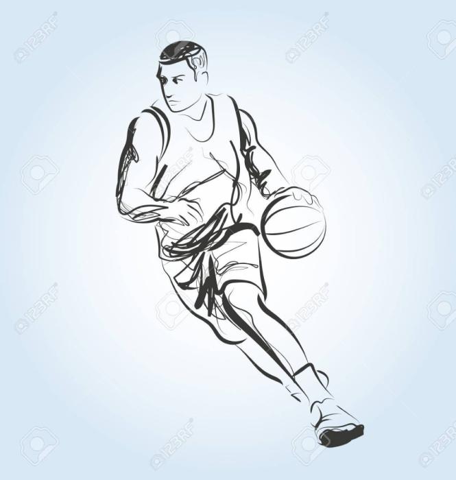 Баскетбол силуэт