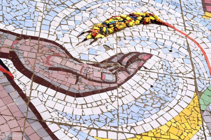 ТОАЗ Тольятти Мозаичное панно