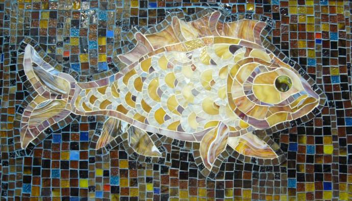 Мозаика "рыба" Юрия Григоряна