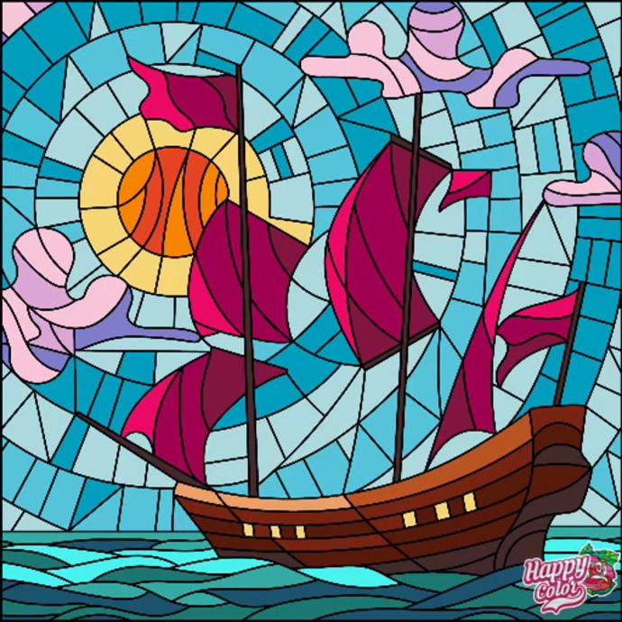 Рисование в стиле мозаики