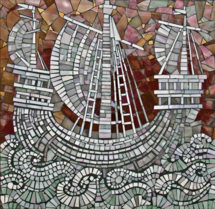 Декоративное панно в технике мозаика