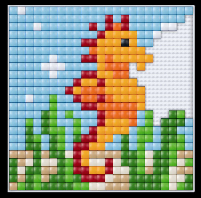 Мозаика из квадратиков для детей