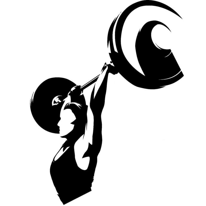 Тяжелая атлетика силуэт