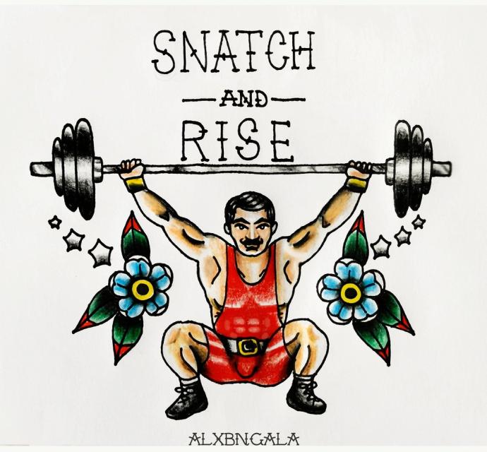 Тату для тяжелоатлета