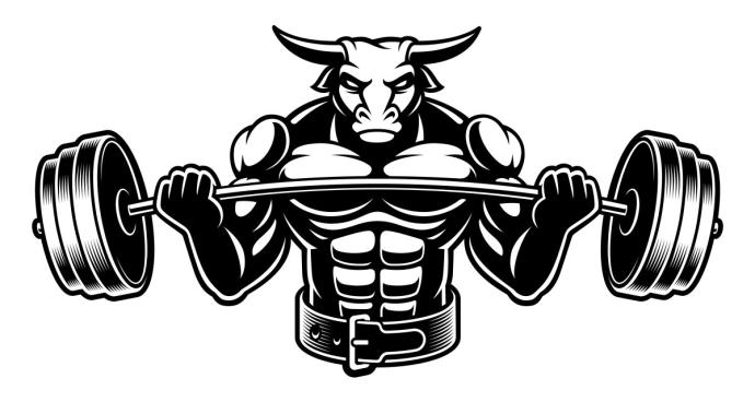 Бык со штангой