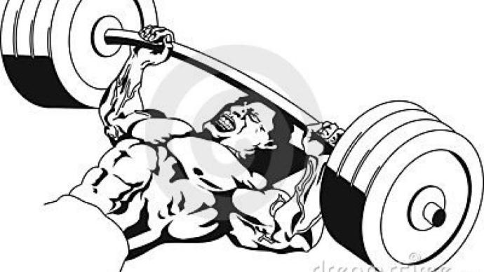 Жим штанги лежа вектор