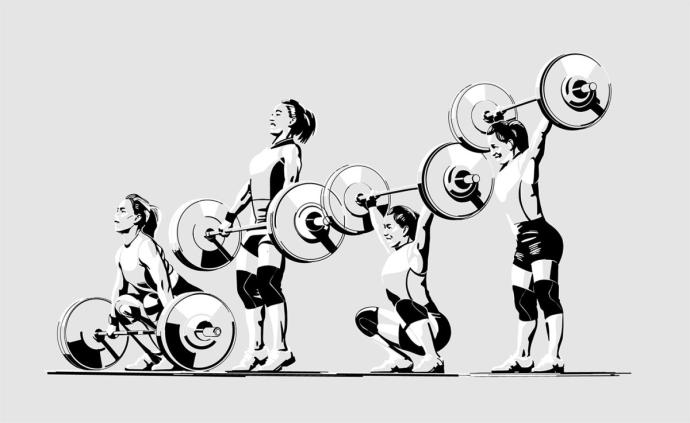Тяжёлая атлетика женская рисунок карандашом