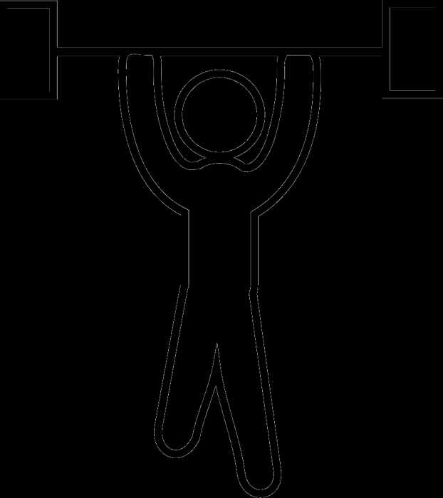 Штангист svg