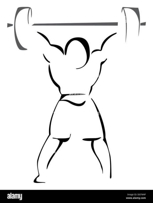 Эскиз тату штангистов