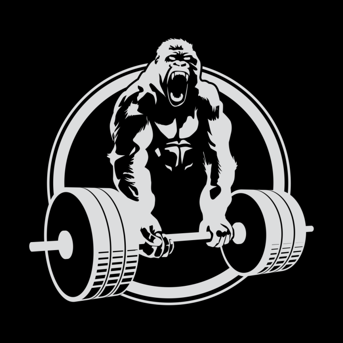 Обезьяна со штангой