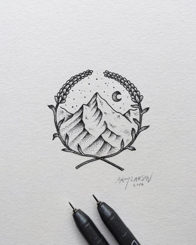 Эскизы для тату в стиле Минимализм