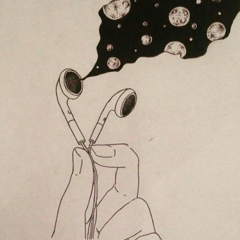 Рисунки Эстетика легкие для скетчбука