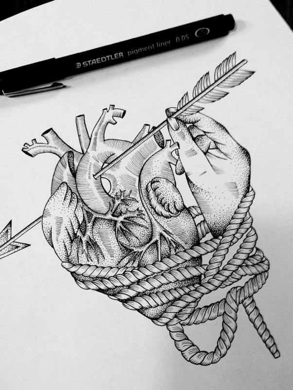 Рисунки ручкой