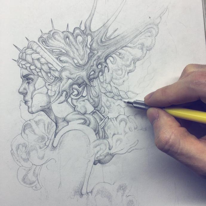 Фантастические картинки карандашом