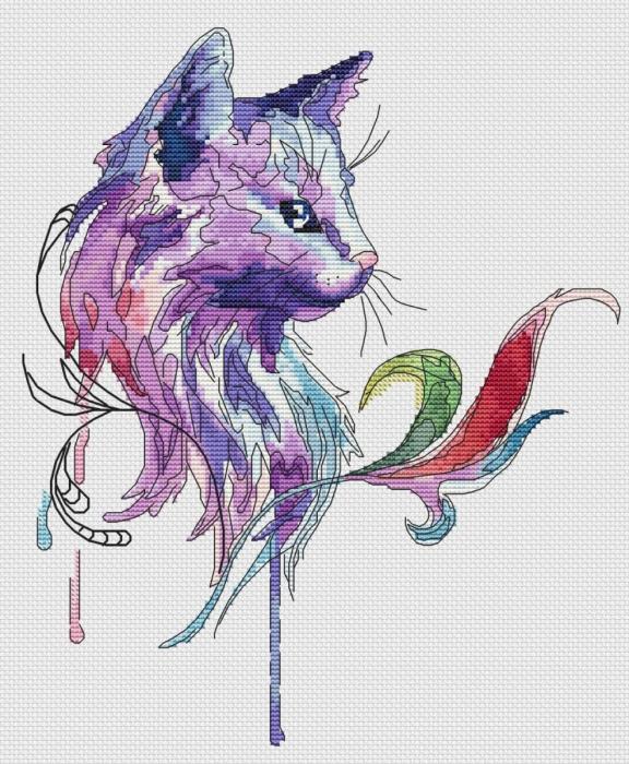 Фантастические животные акварелью