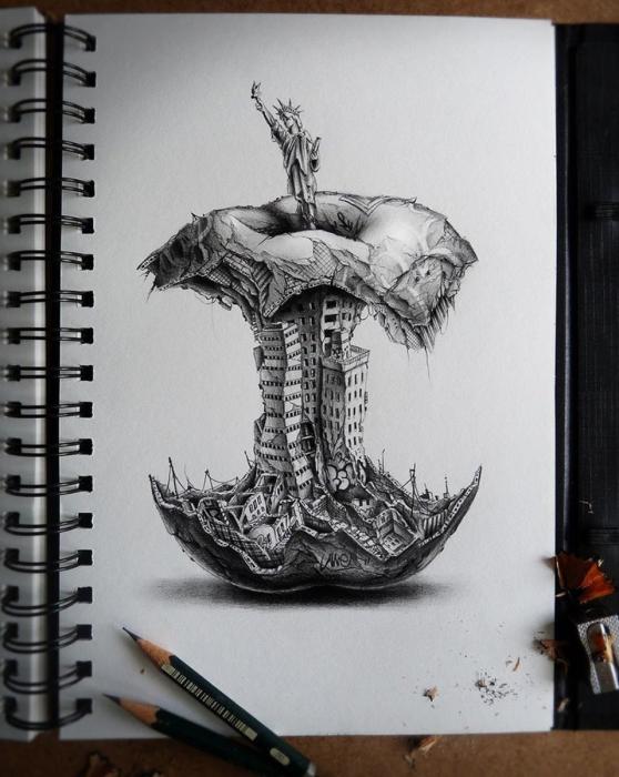 Необычные Карандашные рисунки