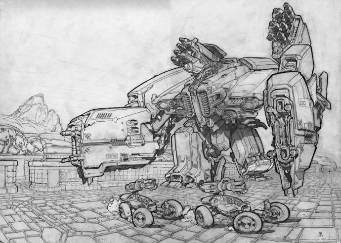 Фантастическая техника рисунки