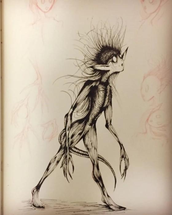 Скетчи с странными существами
