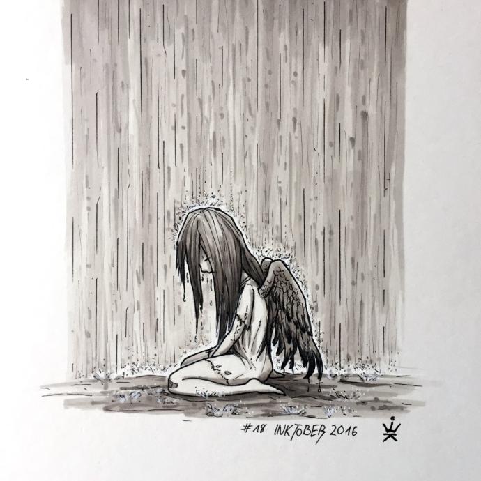 Грустные рисунки