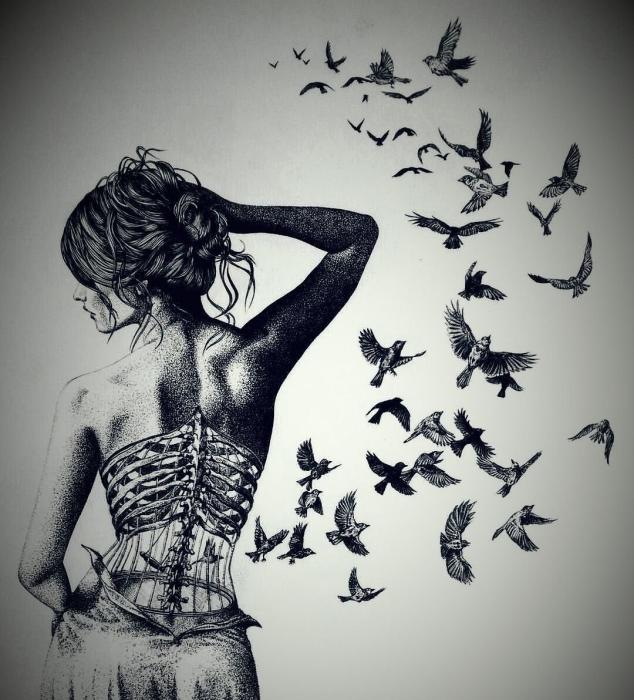 Нарисовать страшные глаза