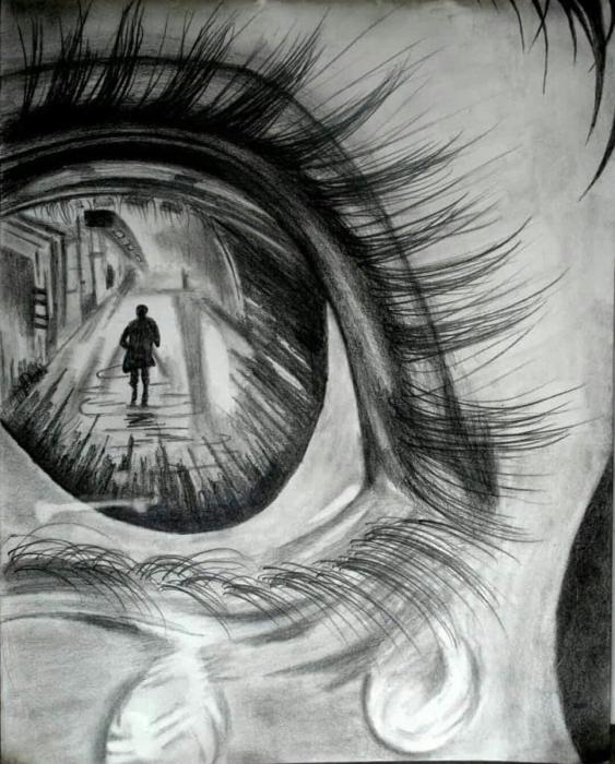 Девушка уходит в даль