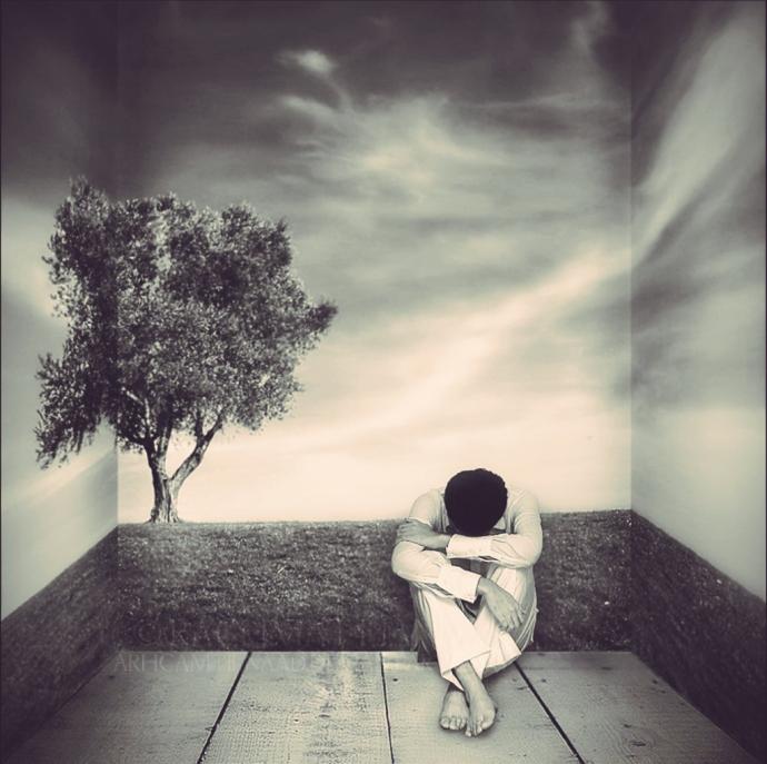 Грустные картинки для срисовки