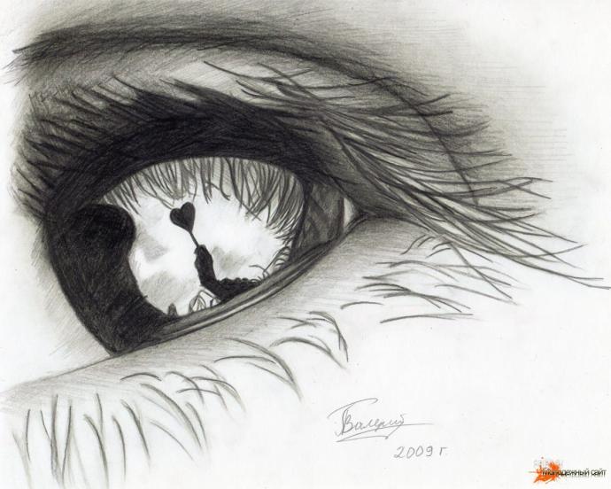 Слезы на черном фоне