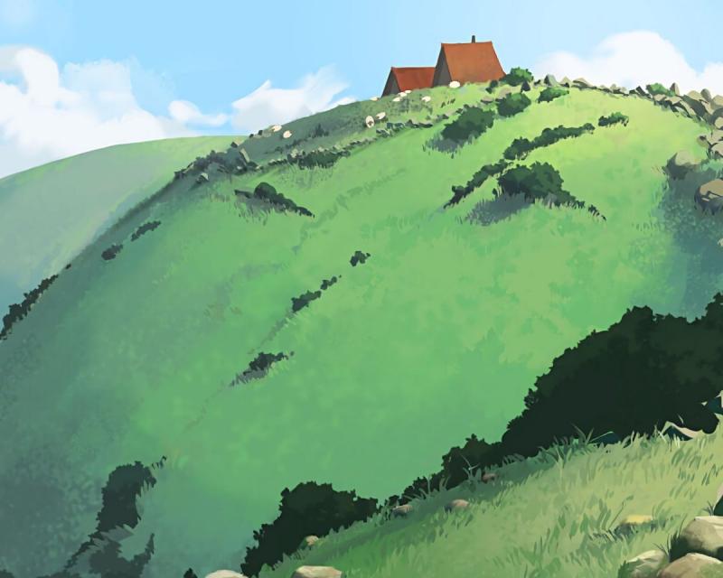 Нарисовать холм