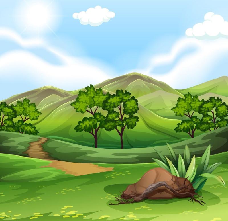 Холм рисунок для детей