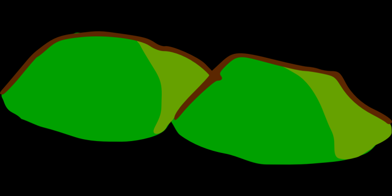 Холмы для аппликации без фона