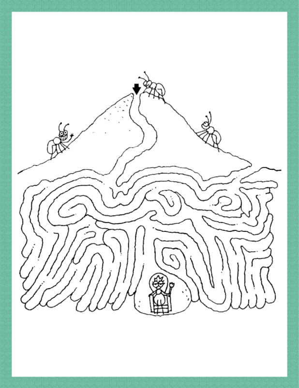 Муравейник карандашом