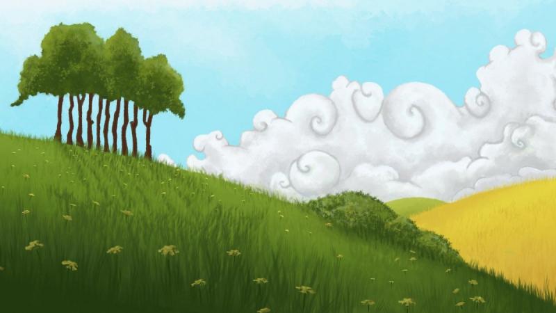 Мультяшный пейзаж