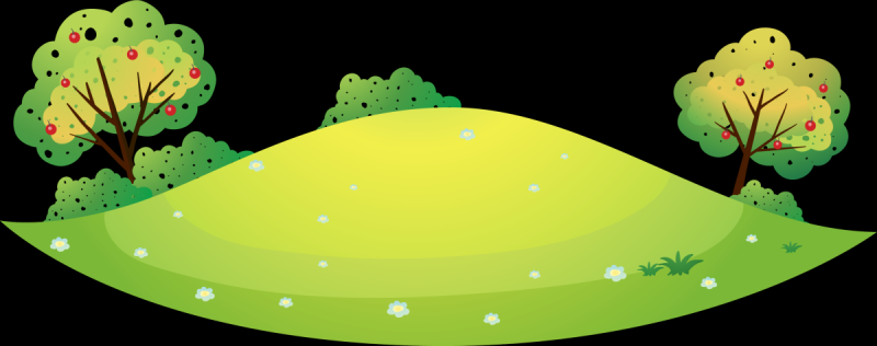 Зеленый склон клипарт
