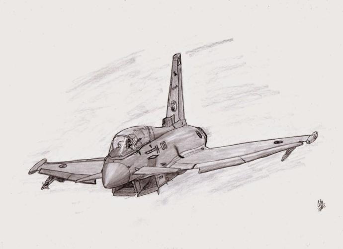 Су 27 рисунок карандашом