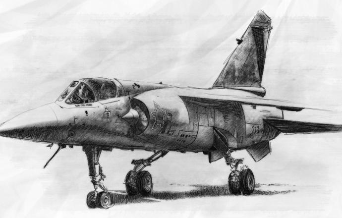 Военный самолет Графика