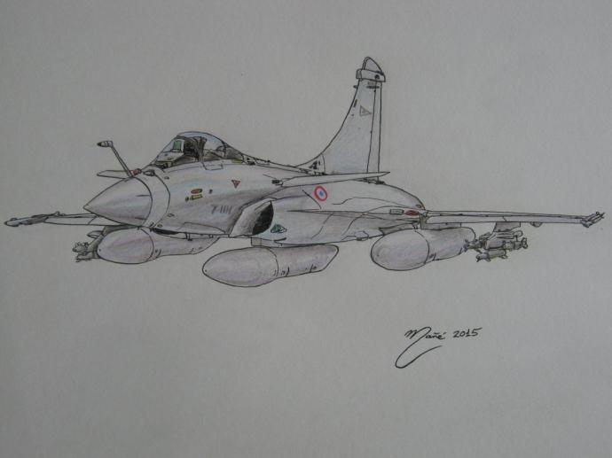 Истребитель Су-57 рисунок карандашом